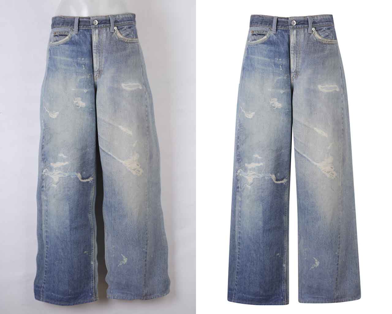 Jeans-symmetry-retouching-showing-pants-alignment-and-balanced-shape-for-clean-eCommerce-bottomwear-images